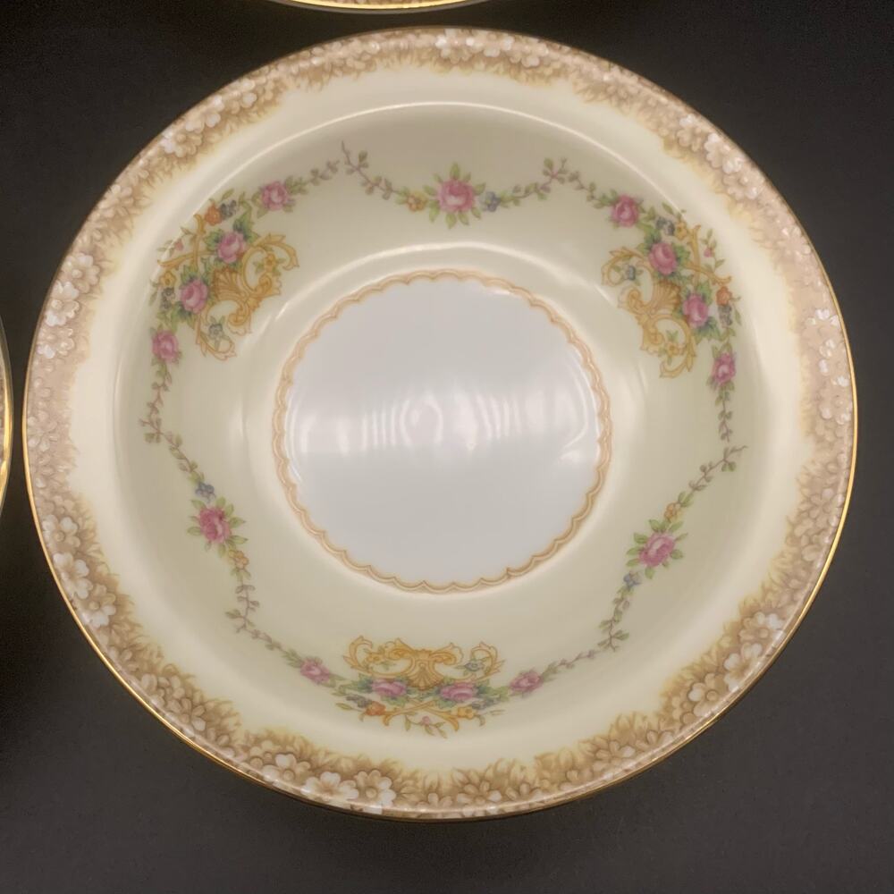 Vintage 1933 Noritake Bone China Small Bowls Set Of 4 Mirabelle #3843 Porcelain
